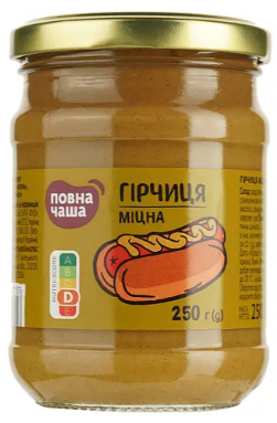 Гірчиця Повна Чаша міцна 250 г